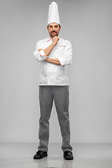 Image showing happy male chef in toque