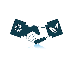 Image showing Ecological Handshakes Icon