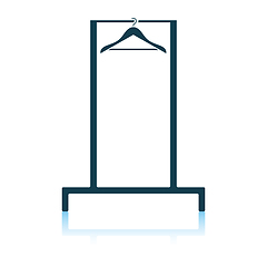 Image showing Hanger rail icon