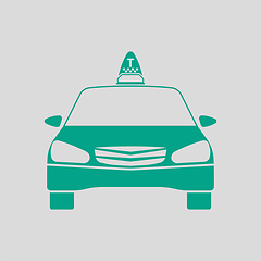 Image showing Taxi Icon Front View