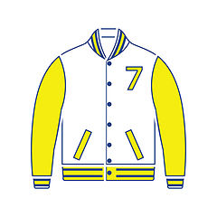 Image showing Baseball jacket icon