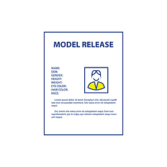 Image showing Icon of model release document