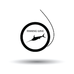 Image showing Icon of fishing line