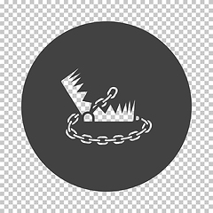 Image showing Bear hunting trap  icon