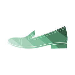 Image showing Woman Low Heel Shoe Icon