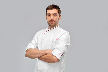 Image showing happy smiling male chef with crossed arms