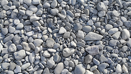 Image showing Background from gray sea pebbles