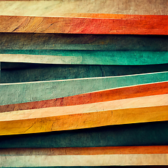 Image showing Artistic abstract artwork, textures lines stripe pattern design.