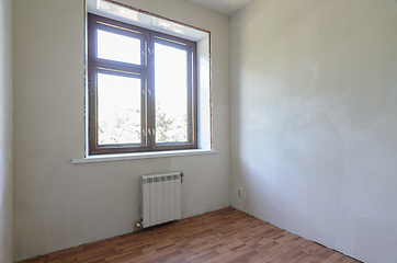 Image showing View of the window in a small room after renovation