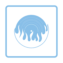 Image showing Flame vinyl icon