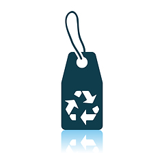 Image showing Tag With Recycle Sign Icon