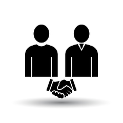 Image showing Two Man Making Deal Icon