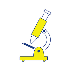 Image showing Icon of School microscope