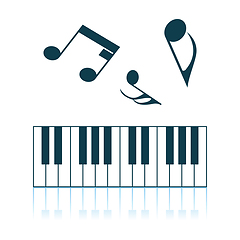 Image showing Piano Keyboard Icon