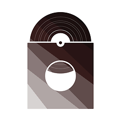 Image showing Vinyl record in envelope icon