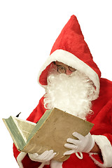 Image showing Santa with Old Book