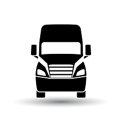 Image showing Truck icon front view