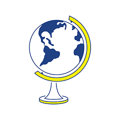 Image showing Icon of Globe