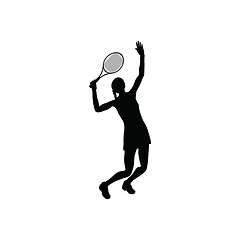 Image showing Tennis silhouette