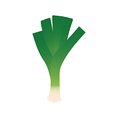 Image showing Leek onion icon