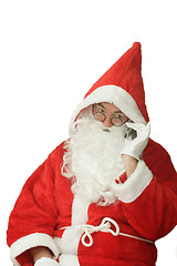 Image showing Santa with Cellphone