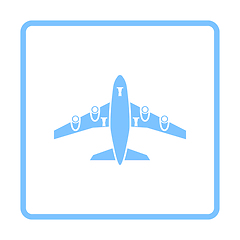 Image showing Airplane Takeoff Icon Front View