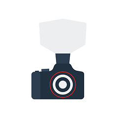 Image showing Camera with fashion flash icon