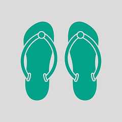 Image showing Spa Slippers Icon