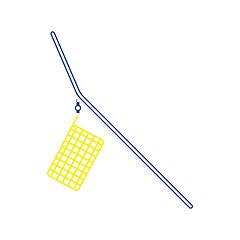 Image showing Icon of  fishing feeder net