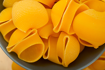 Image showing Italian snail lumaconi pasta