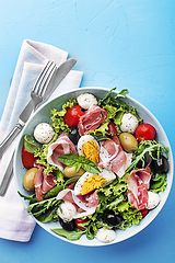 Image showing Salad prosciutto