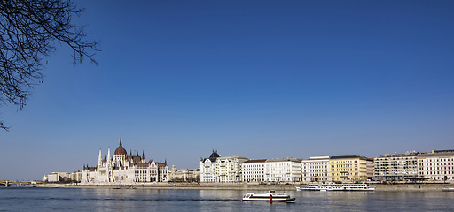 Image showing Cityscape with Building of Hungarian Parliament