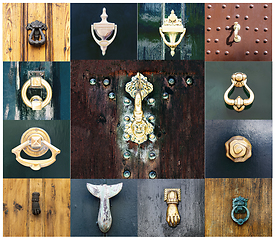 Image showing Collection of Door Knockers