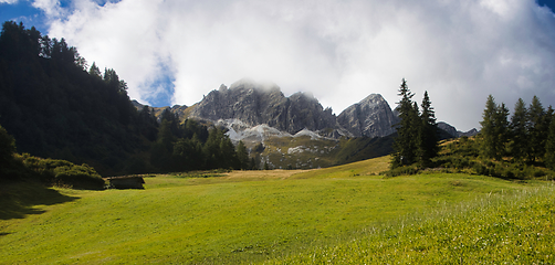 Image showing South Tyrolean Alps in autumn