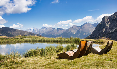 Image showing South Tyrolean Alps in autumn