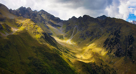 Image showing South Tyrolean Alps in autumn