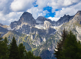 Image showing South Tyrolean Alps in autumn