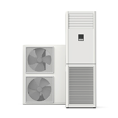 Image showing Big floor standing air conditioner