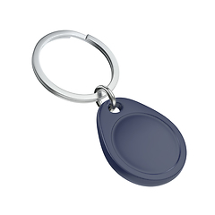 Image showing Blue RFID key fob
