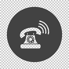 Image showing Old telephone icon