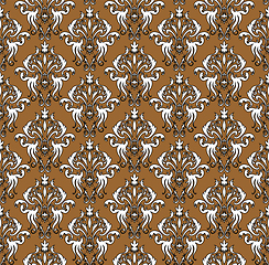 Image showing Damask Seamless Outline Pattern