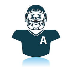 Image showing American Football Player Icon