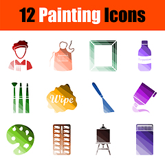 Image showing Painting Icon Set