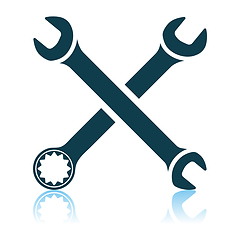 Image showing Crossed Wrench Icon