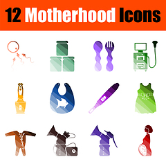 Image showing Motherhood Icon Set