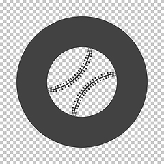 Image showing Baseball ball icon