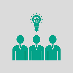 Image showing Corporate Team Finding New Idea Icon