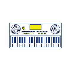 Image showing Music synthesizer icon