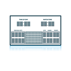 Image showing Tennis Scoreboard Icon