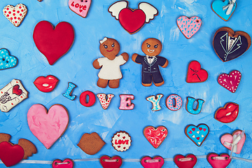 Image showing Gingerbreads for Valentines Day